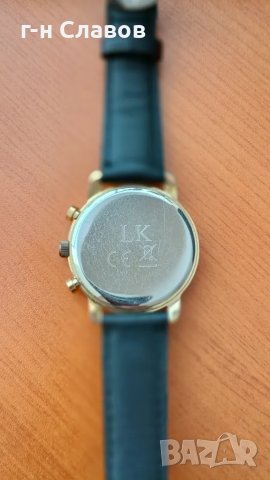 Мъжки ръчен испански Basista! Златиста каса 40мм*Нова батерия! Кожена каишка*, снимка 9 - Мъжки - 49367728