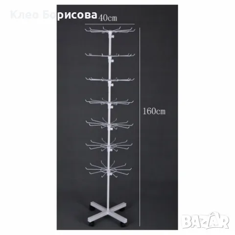 Метален въртящ се стелаж – практично и стилно решение за съхранение, снимка 3 - Други стоки за дома - 49171237