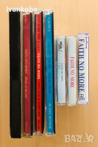 Faith No more колекция от албуми на дискове и касети, снимка 2 - CD дискове - 53762683