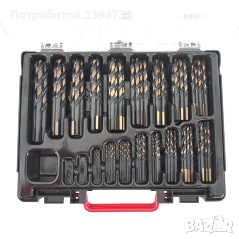 К-кт свредла за метал HSS ø1 -10mm,170бр. Red Line