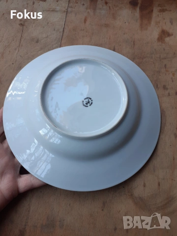 Български порцелан чиния, снимка 4 - Антикварни и старинни предмети - 53268114