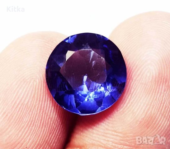 Сертифициран натурален танзанит 10ct., снимка 2 - Други ценни предмети - 41141158