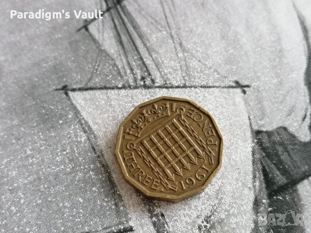 Монета - Великобритания - 3 пенса | 1961г.