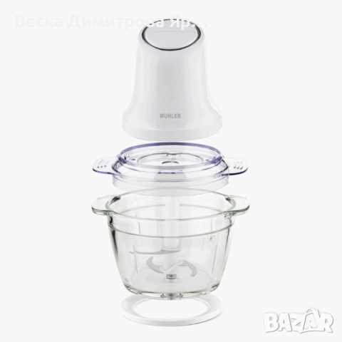 Мини чопър Muhler MCH-5088 – Мели, реже и пасира за секунди, снимка 2 - Чопъри и пасатори - 52561975