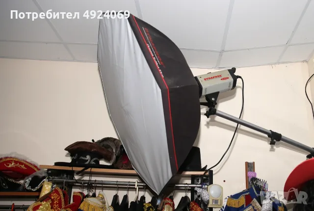 Студийна светкавица Dynaphos BG 250, софтбокс, стенни стативи фонове и фонова система , снимка 2 - Други услуги - 55728944