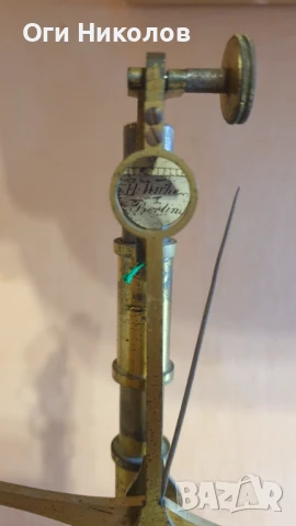 Старинна професионална златарска-медицинска везна, снимка 3 - Антикварни и старинни предмети - 50772110