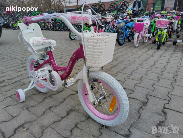 BYOX Велосипед 14" FLOWER розов