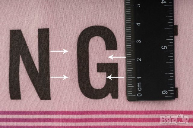 Дамска блуза с щампа в розово Knitis - L/XL, снимка 7 - Блузи с дълъг ръкав и пуловери - 42652705