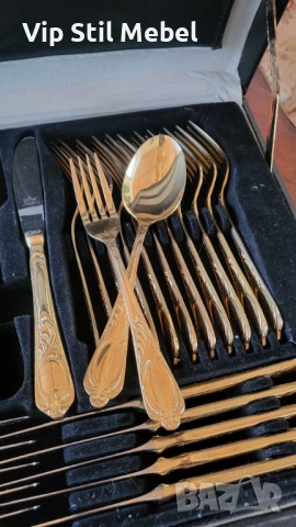 Прибори за хранене Solingen 24k позлата , снимка 5 - Прибори за хранене, готвене и сервиране - 53364605