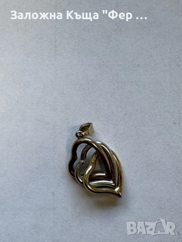 75€/ГР Златна висулка сърца, снимка 3 - Колиета, медальони, синджири - 56310627