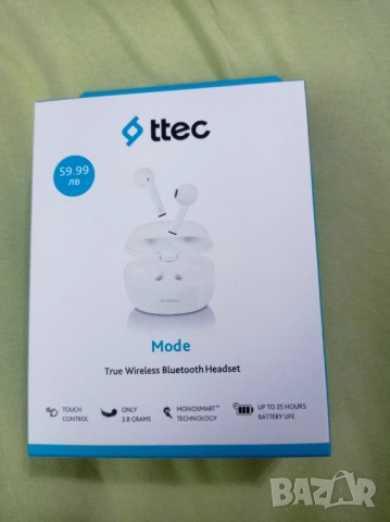 продавам безжични слушалки неразпечатани