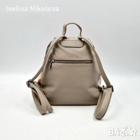 Модерна цветна дамска раница от еко материал, снимка 7 - Раници - 51463555