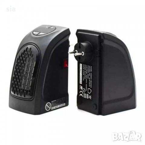 Вентилаторна печка, мини духалка, 400W, с таймер, Отопление/ Охлаждане, снимка 3 - Отоплителни печки - 34756921