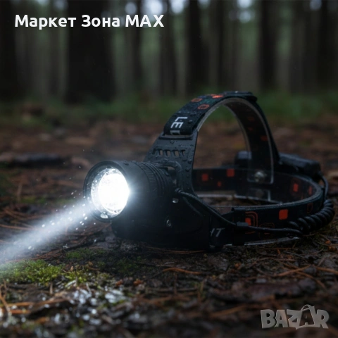 Мощен челник BL-T80-P50 - ZOOM и лесно USB зареждане, снимка 7 - Къмпинг осветление - 53419510