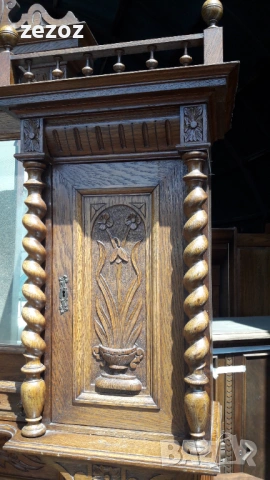 Шкаф антикварен масив, снимка 10 - Шкафове - 53070763