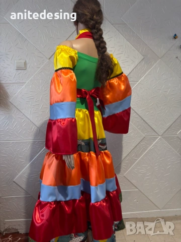 Костюм за ромски танци от три части, снимка 4 - Детски рокли и поли - 53524178