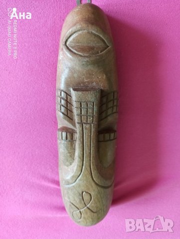африканска дървена маска , снимка 2 - Статуетки - 41405869
