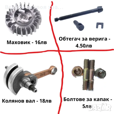 Резервни части за резачки (моторни триони) - всички налични (карбуратор,бобина,стартер,спирачка,съед, снимка 6 - Градинска техника - 32501228