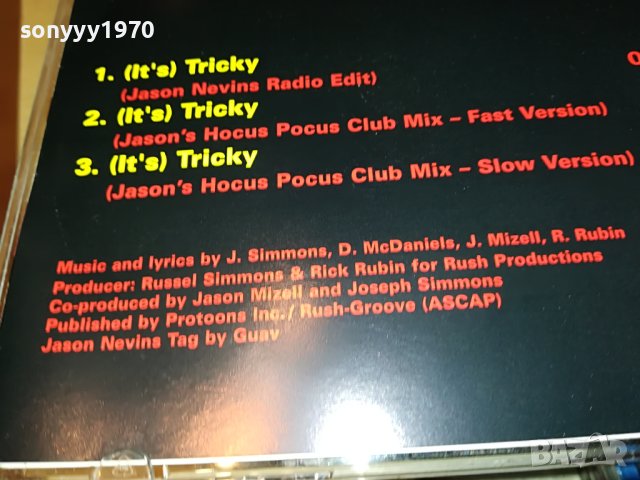 RUN DMC IT S TRICKY CD-SONY MUSIC GERMANY 0404231328, снимка 18 - CD дискове - 40250271