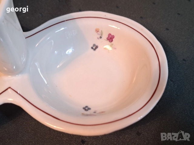 българска порцеланова солница 28/2, снимка 2 - Сервизи - 51842430