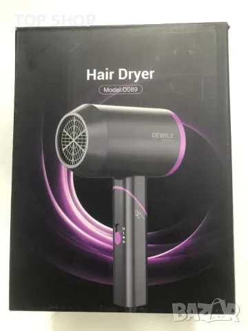 Професионален сешоар DEWILY Йонно сгъваем сешоар Сешоар за коса за пътуване Малък сешоар за коса, ти, снимка 5 - Сешоари - 48842558