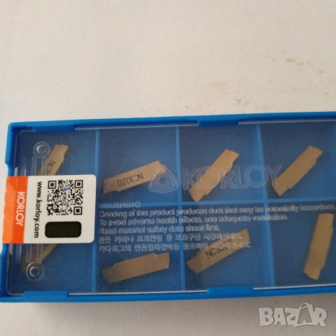 Стругарски пластини KORLOY MGMN200-G Carbide Inserts Blades - 10 броя, снимка 3 - Други инструменти - 35860964