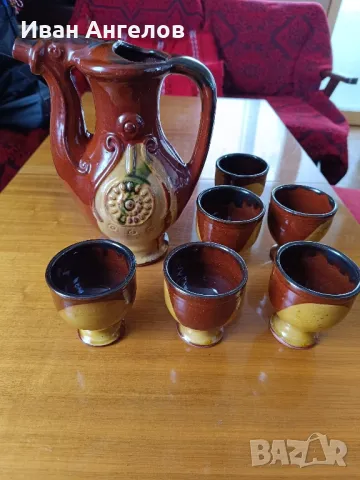 Нов керамичен сервиз за вино , снимка 2 - Сервизи - 47264958