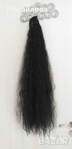 Опашки и плитки - черна, червена, кестенява опашка  60-65-85-90 см., снимка 5 - Аксесоари за коса - 39090738