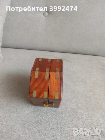 Стара английска кутия за бижута , снимка 3 - Антикварни и старинни предмети - 50174606