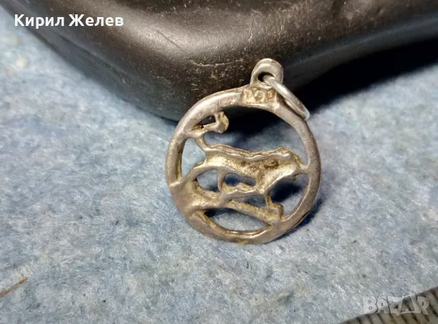 ЗОДИЯ ЛЪВ АСТРОЛОГИЧЕН СРЕБЪРЕН МЕДАЛЬОН СРЕБРО 800 ФИНА АЖУРНА РЪЧНА ИЗРАБОТКА 55661, снимка 4 - Колиета, медальони, синджири - 48987496