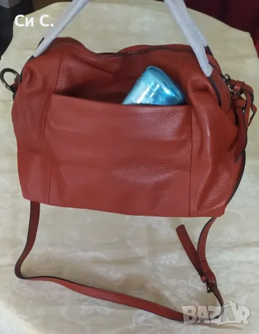 НОВА! 💯 Елегантна чанта естествена кожа, снимка 6 - Чанти - 40178836