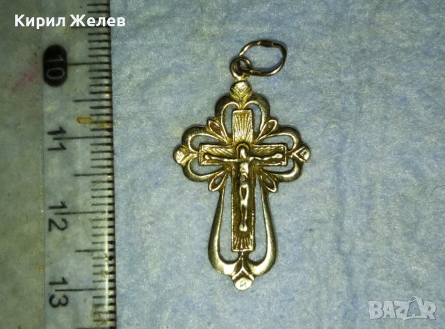 СТАРО СРЕБЪРНО РАЗПЯТИЕ КРЪСТЧЕ КРЪСТ СРЕБРО РЪЧНА АЖУРНА МАЙСТОРСКА ИЗРАБОТКА 40045, снимка 12 - Антикварни и старинни предмети - 42404949