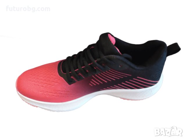 Олекотени маратонки в розово и черно преливащо, снимка 2 - Маратонки - 40320444