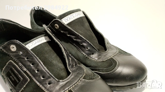 Кожени обувки DOLCE AND GABBANA оригинал номер 43 Стелка 29см, снимка 3 - Дамски ежедневни обувки - 53436544