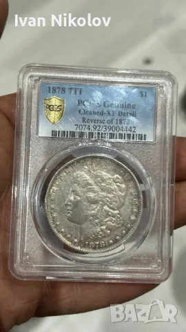 1 dollar 1878 PCGS, снимка 1 - Нумизматика и бонистика - 48511066