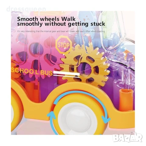 4747 Детска прозрачна кола с въртящи се механизми и музика, снимка 12 - Коли, камиони, мотори, писти - 53810537