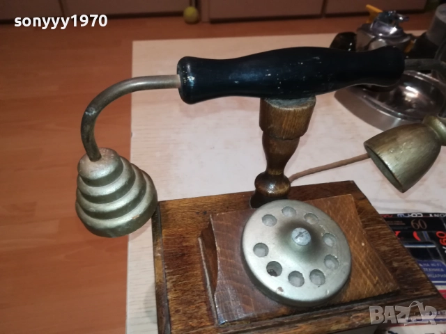 ДЪРВЕН ТЕЛЕФОН ОТ ФРАНЦИЯ 0610251851, снимка 8 - Антикварни и старинни предмети - 51965676