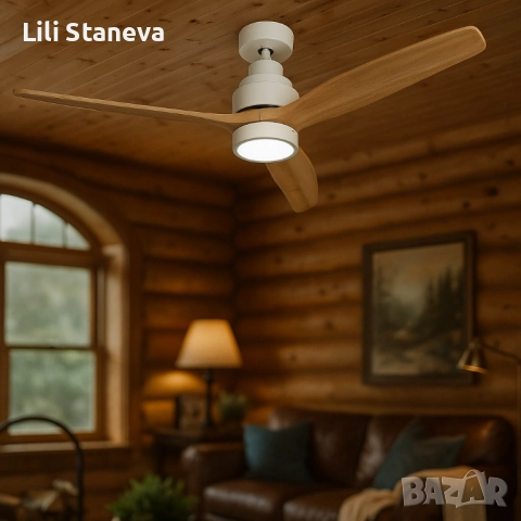 Таванен вентилатор с LED светлина -50% отстъпка -  Brizy Bright Ceiling Fan. , снимка 14 - Вентилатори - 51467184