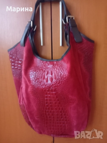 Дамска чанта естествена кожа , снимка 2 - Чанти - 52255557