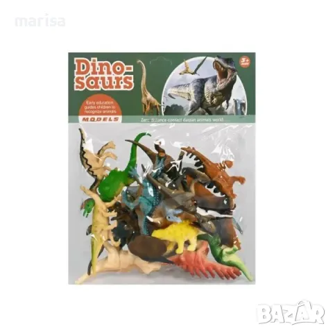 Комплект динозаври в плик, 20 броя, снимка 1