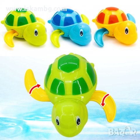 НОВО! Плуваща костенурка за баня, детска играчка за баня, с навиване - код 3271, снимка 8 - За банята - 34504913