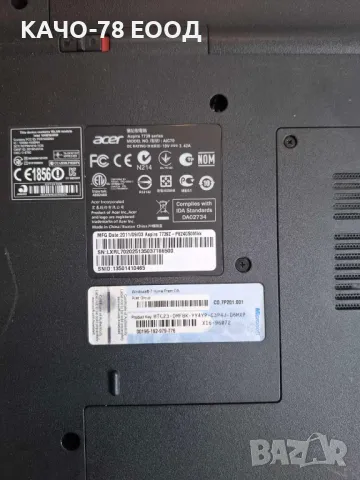 Лаптоп Лаптоп Acer Aspire 7739, снимка 2 - Части за лаптопи - 46186202