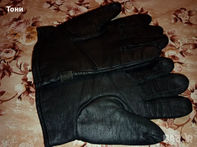 Нови Мъжки Топли Ръкавици Изцяло от Естествена Кожа Черни , снимка 12 - Ръкавици - 47843723
