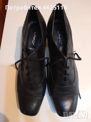 Нови Черни обувки естествена кожа , снимка 2 - Дамски ежедневни обувки - 52081582