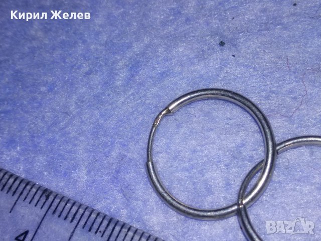 НЕЖНИ СРЕБЪРНИ КЛАСИЧЕСКИ РЕТРО АРТ ОБЕЧКИ СРЕБРО 925 Стара РЪЧНА БИЖУТЕРСКА ИЗРАБОТКА 32595, снимка 5 - Обеци - 40762738