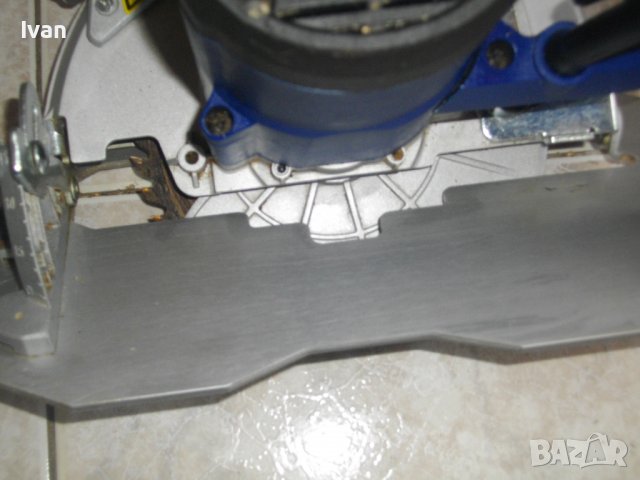 1600 Вата-Лазерен Ръчен Циркуляр-Немски-Почти Нов-ф185мм-LUX-TOOLS HKS-1600-Алуминиев Плот, снимка 12 - Други инструменти - 39752453