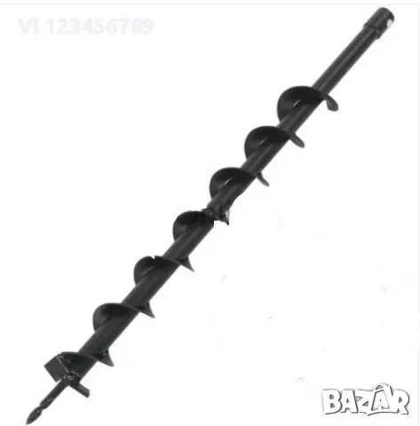 Свредло за Почва спирала 100мм 120мм 150 200мм 250мм диаметър, снимка 3 - Градинска техника - 52239185