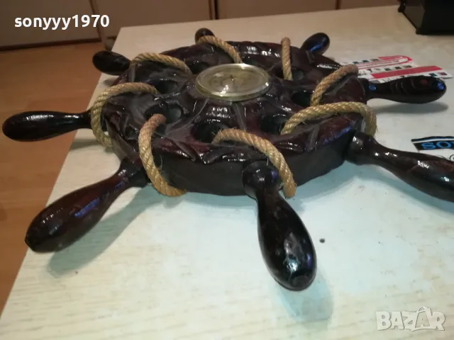 MADE IN SPAIN-БАРОМЕТЪР РУЛ 43СМ-ВНОС FRANCE LNWCR1211241000, снимка 15 - Антикварни и старинни предмети - 47935920