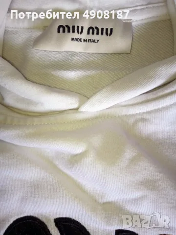 Суичър с качулка Miu Miu, снимка 5 - Суичъри - 56222524