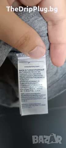 Tommy Hilfiger размер L мъжка тениска в сив цвят , снимка 4 - Тениски - 55768367